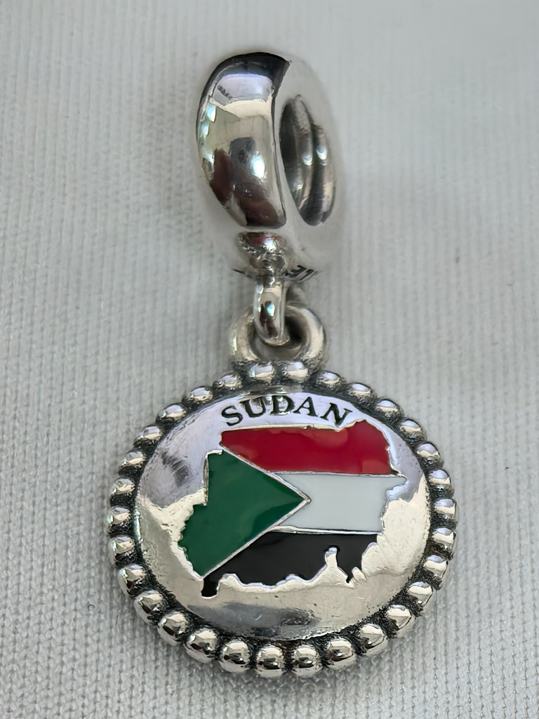 Pandora Sudan Exclusive Dangle Charm Pendant, S925 Silver Jewelry